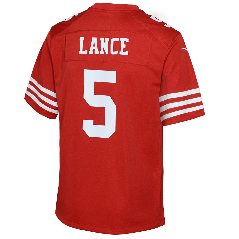 Youth San Francisco 49ers Trey Lance Game Jersey Scarlet